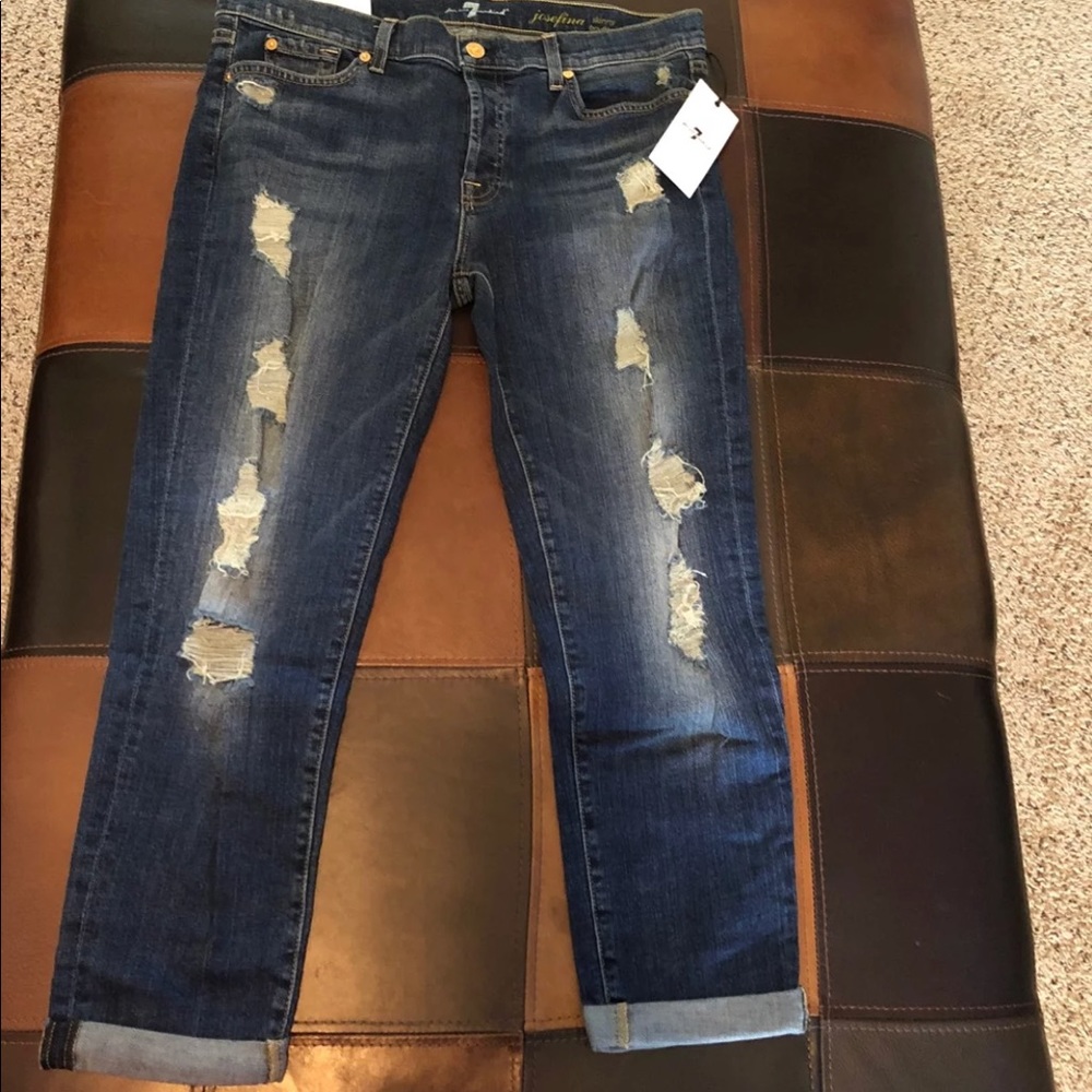 NWT 7 For All Mankind Josefina boyfriend size 32